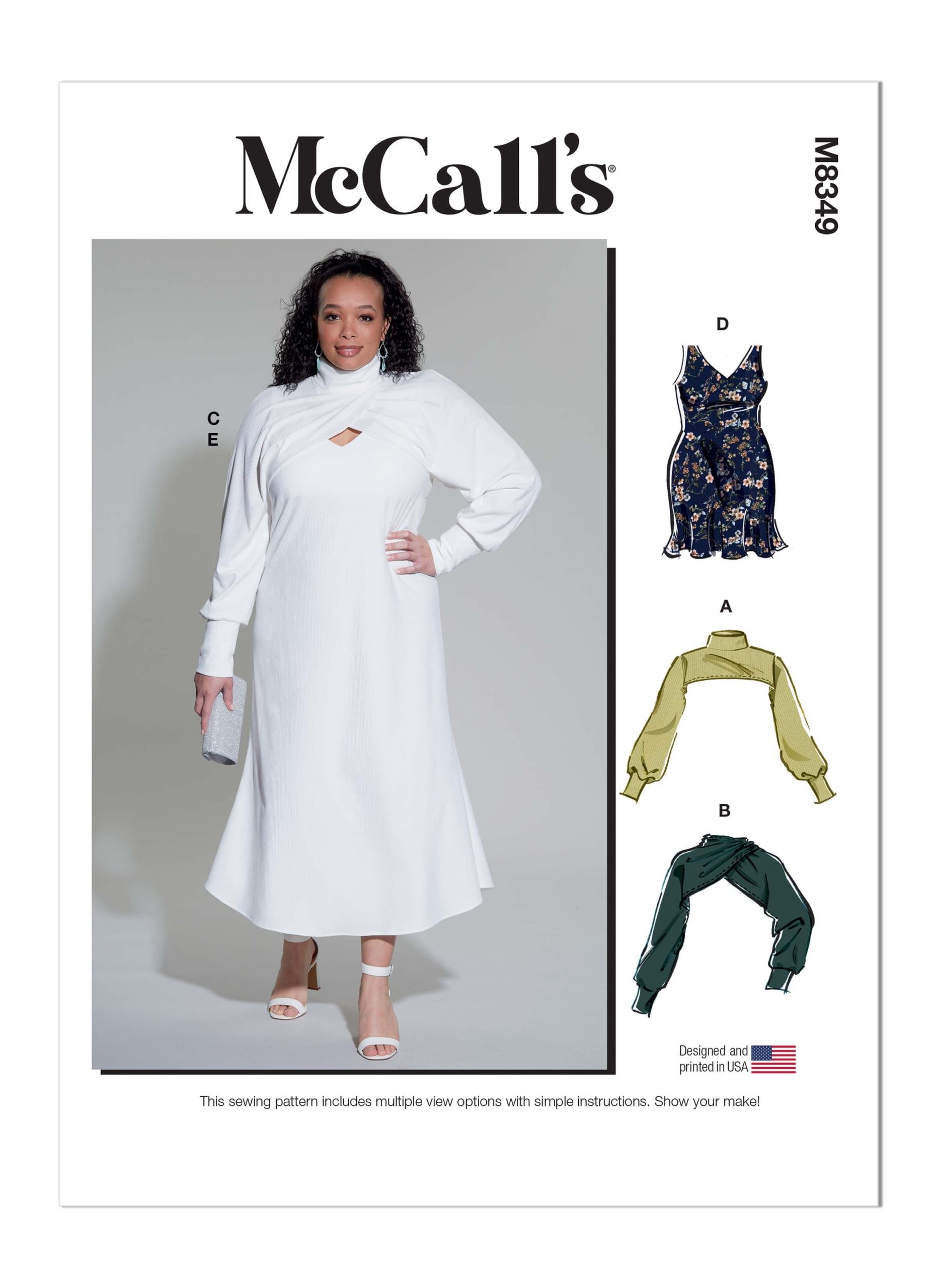 McCall's Sewing Pattern M8349 Women's Dress and Shrug
