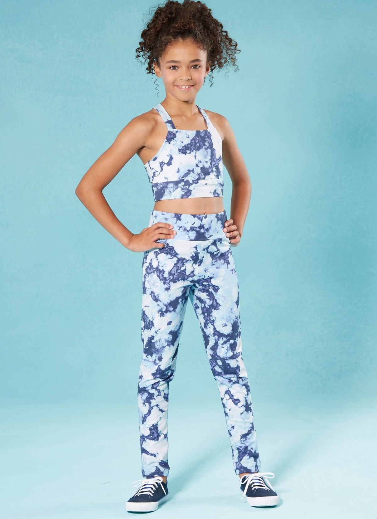 McCall's Sewing Pattern M8374 Girls' Knit Jacket, Cropped Top and Leggings in Two Lengths