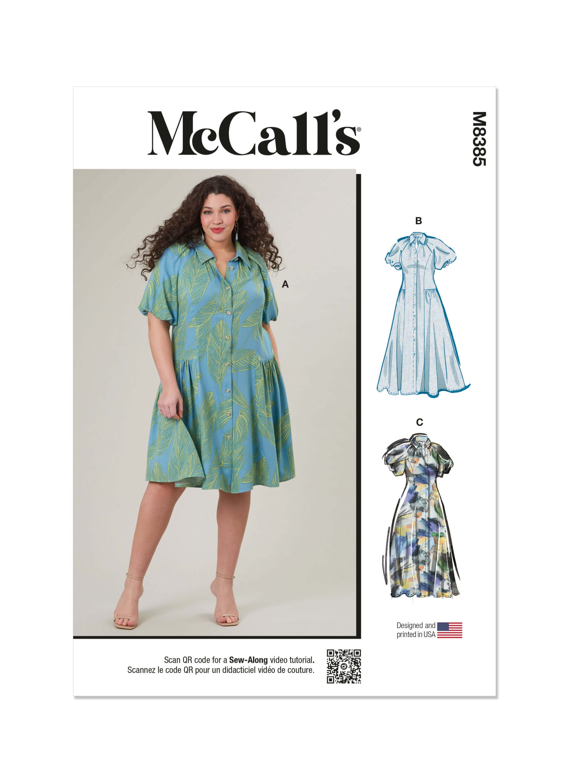 McCall's Sewing Pattern M8385 Women's Shirtdress
