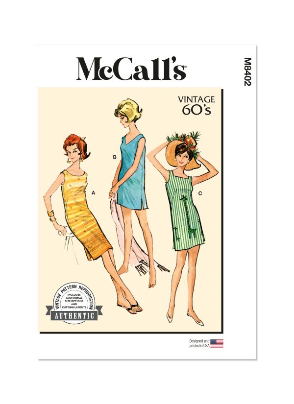 McCall's Sewing Pattern M8402 Misses' Dresses