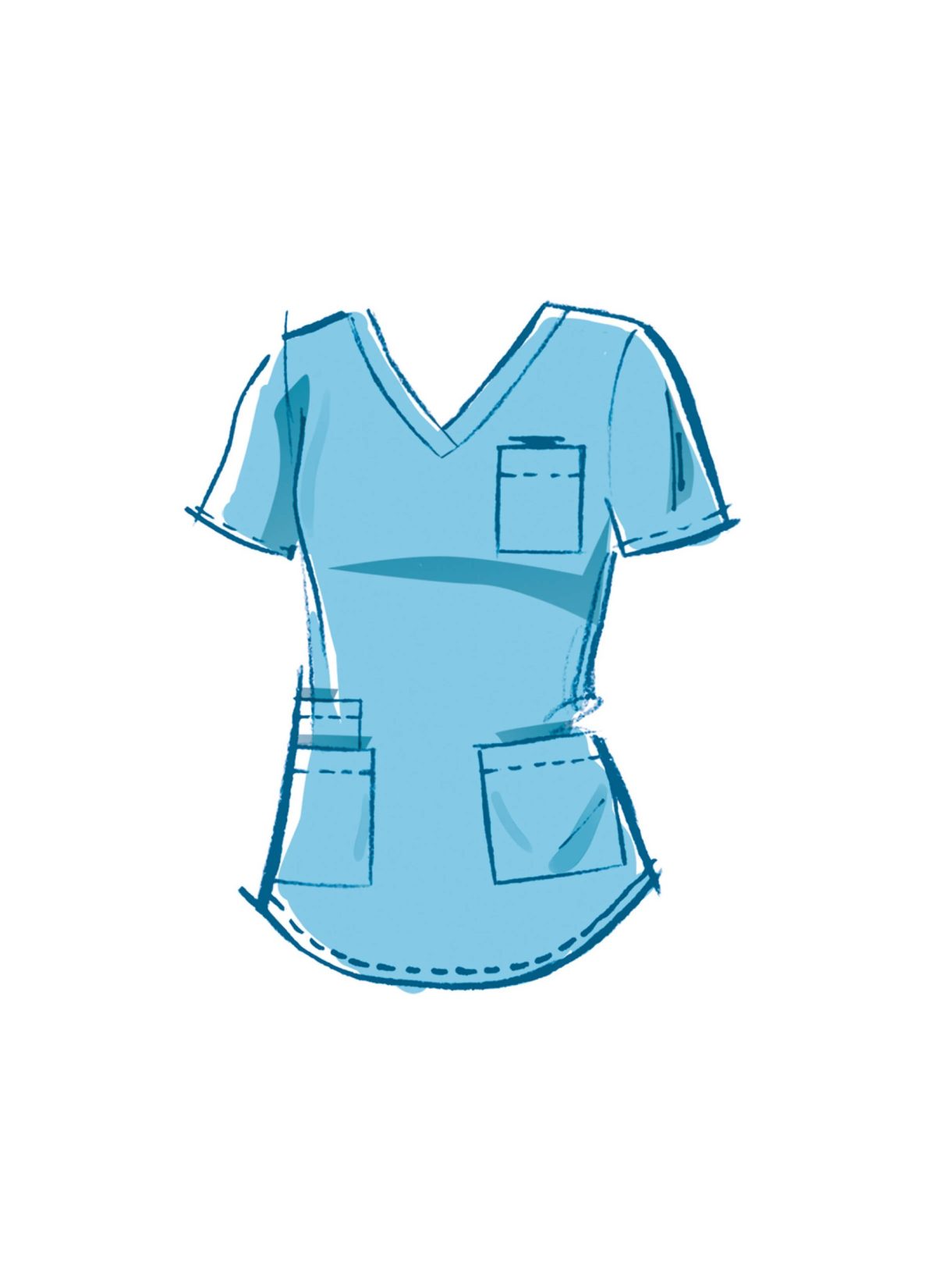 McCall's Sewing Pattern M8421 Misses' Knit Scrub Tops, Trousers, Joggers and Cap