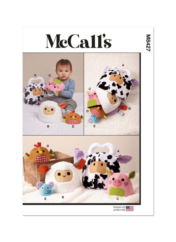 McCall's Sewing Pattern M8427 Plush Nesting Animals