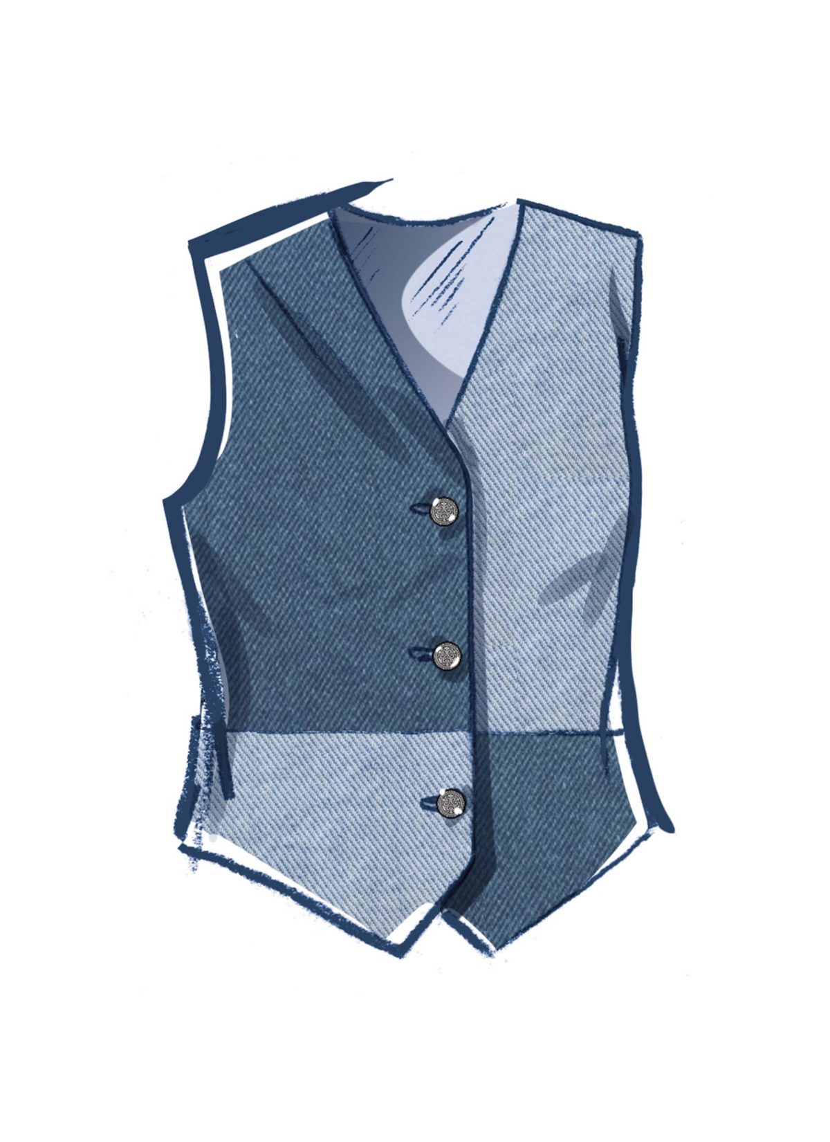 McCall's Sewing Pattern M8442 Misses' and Men's Lined Waistcoat