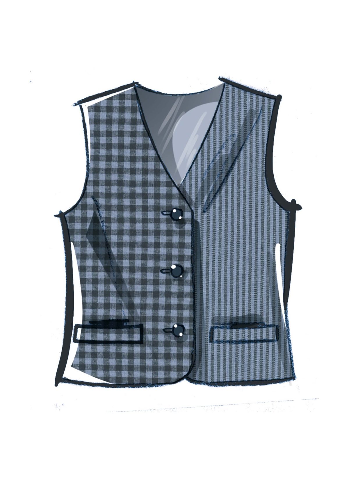 McCall's Sewing Pattern M8442 Misses' and Men's Lined Waistcoat