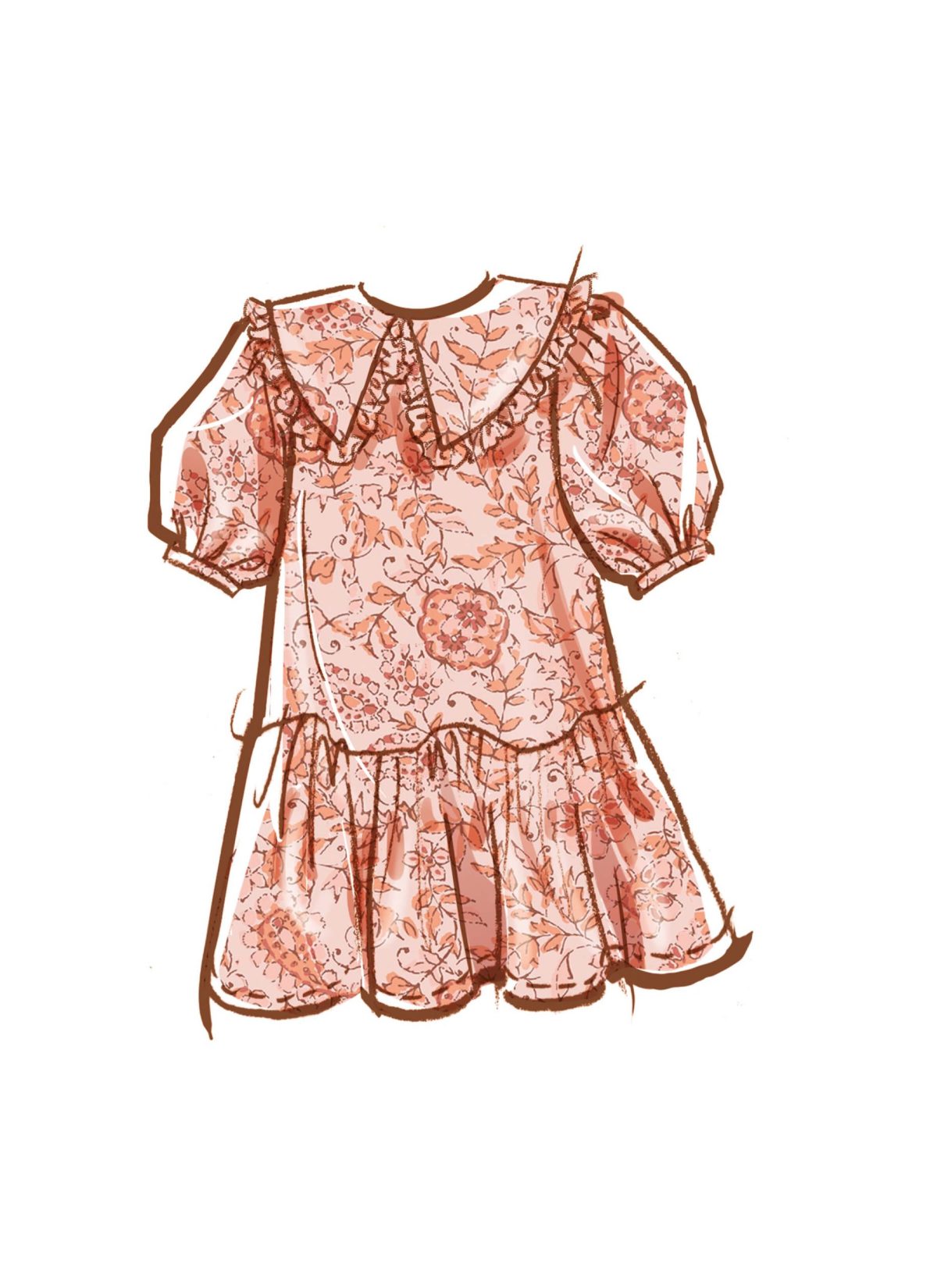 McCall's Sewing Pattern M8444 Children's and Girls' Dresses
