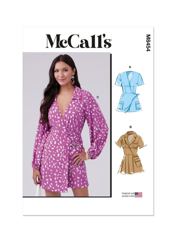 McCall's Sewing Pattern M8454 Misses' Romper
