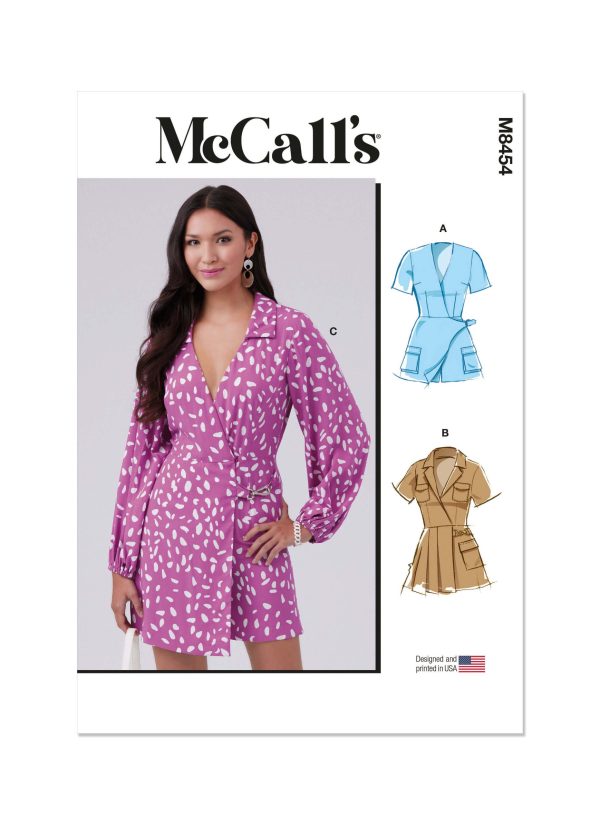 McCall's Sewing Pattern M8454 Misses' Romper