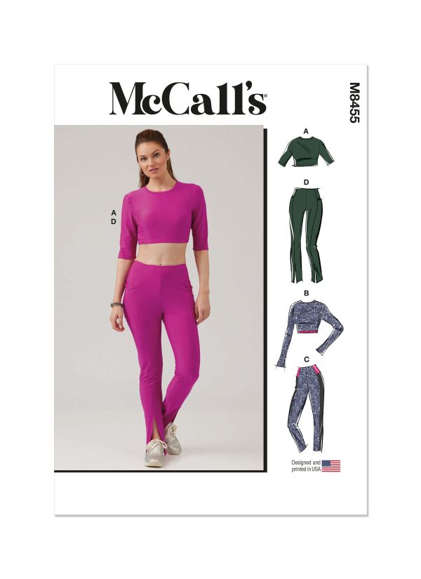 McCall's Sewing Pattern M8455 Misses' Knit Top and Leggings