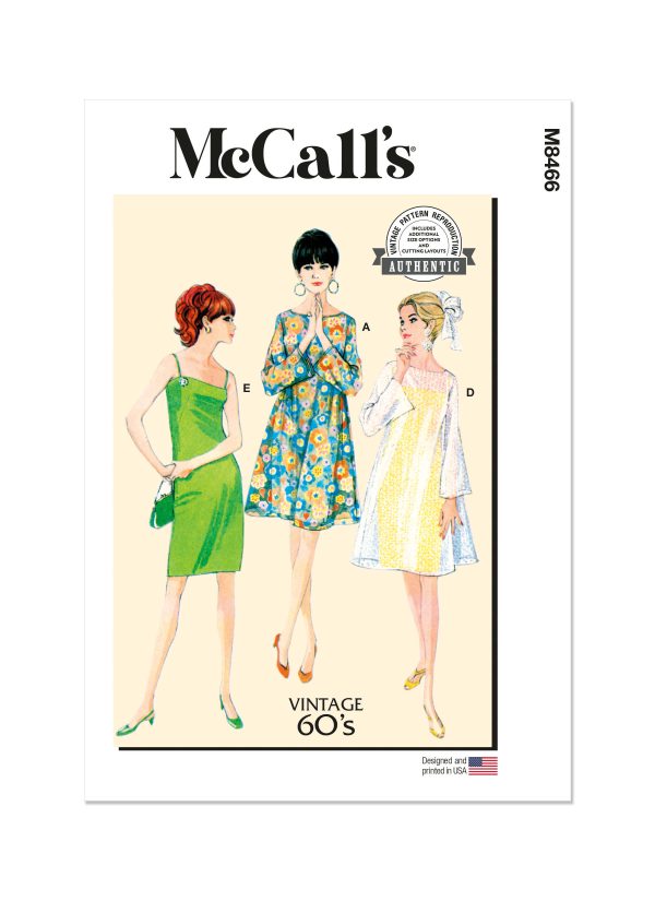 McCall's Sewing Pattern M8466 Misses' Slip Dress and Sheer Overdress