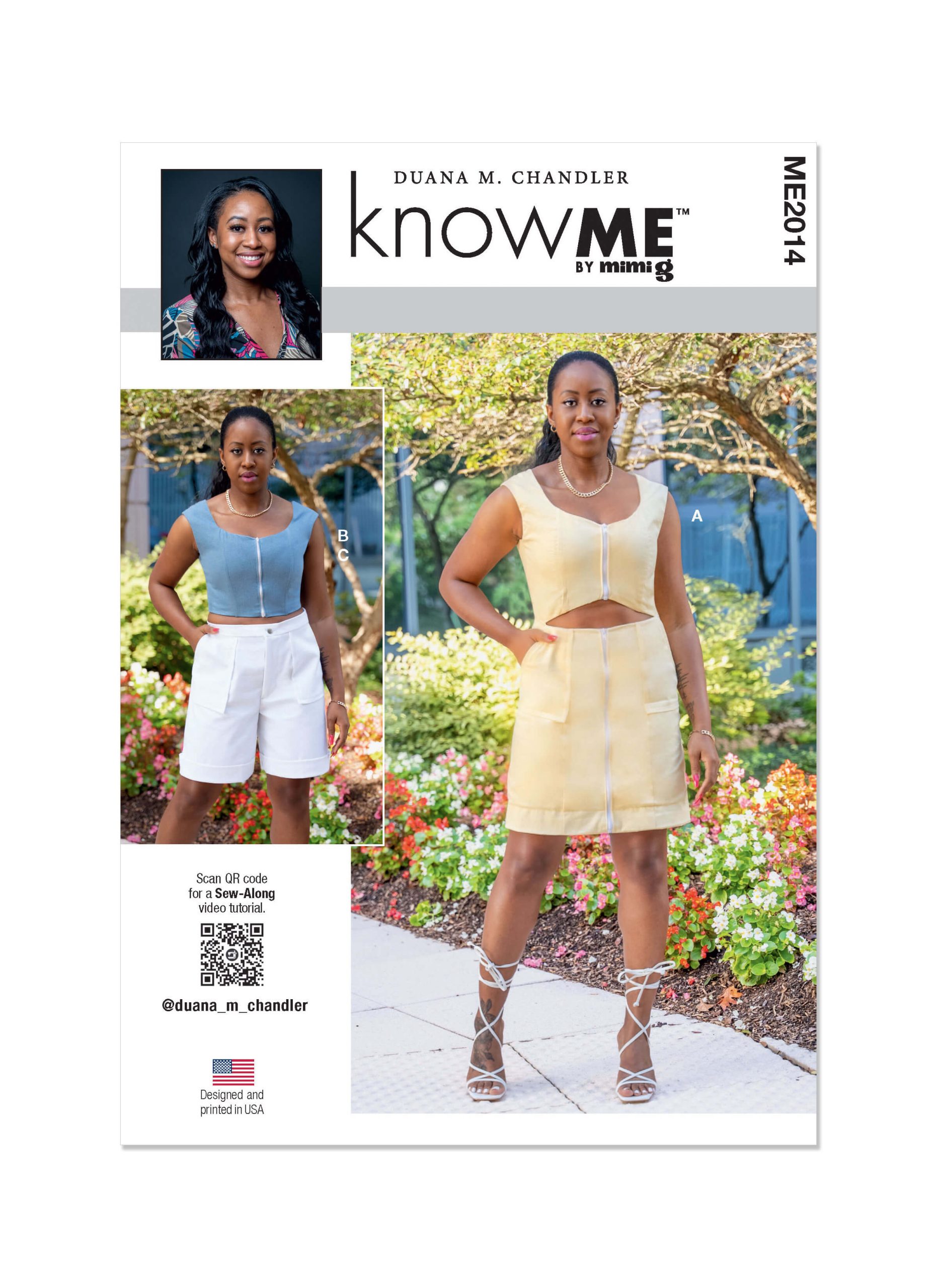Know Me Sewing Pattern ME2014 Misses' Dress, Tops and Shorts by by Duana M. Chandler