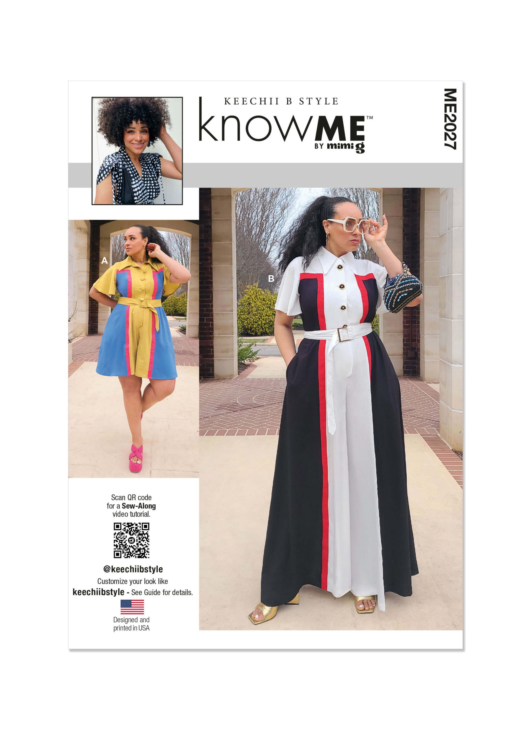 Know Me Sewing Pattern ME2027 Misses' and Women's Romper and Jumpsuit