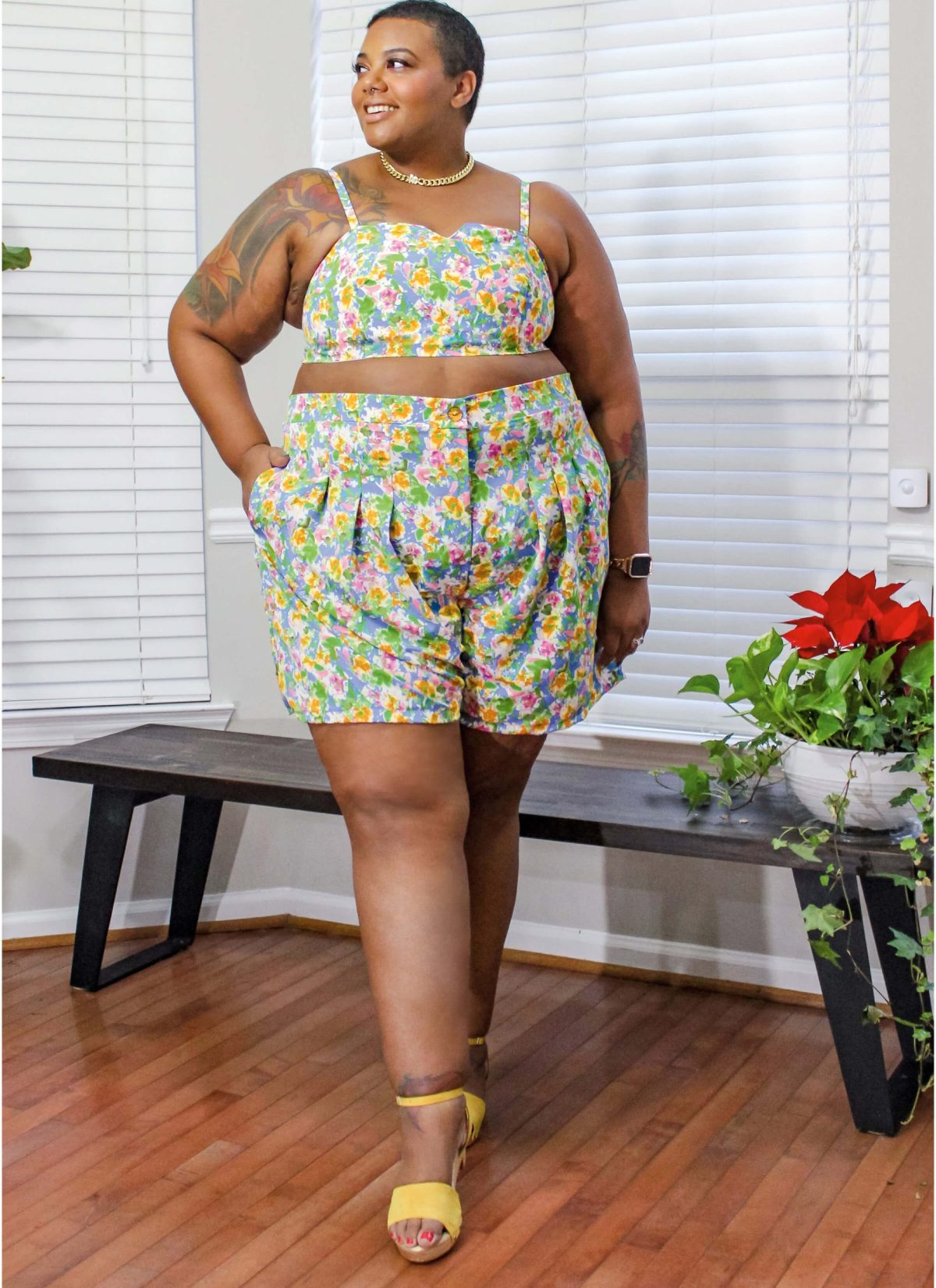 Know Me Sewing Pattern ME2028 Women's Crop Top, Shorts and Trousers by Aaronica B. Cole