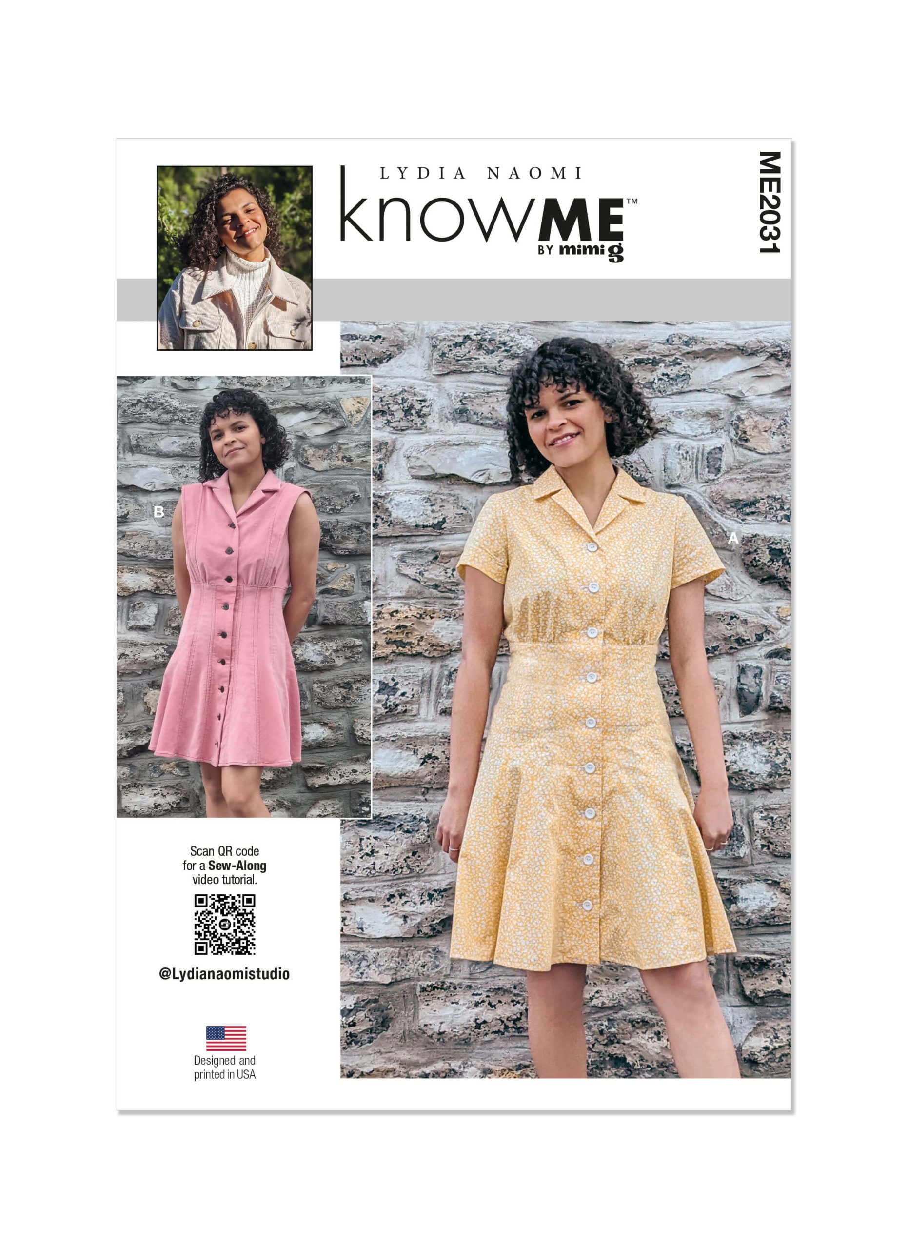 Know Me Sewing Pattern ME2031 Misses' Dresses by Lydia Naomi