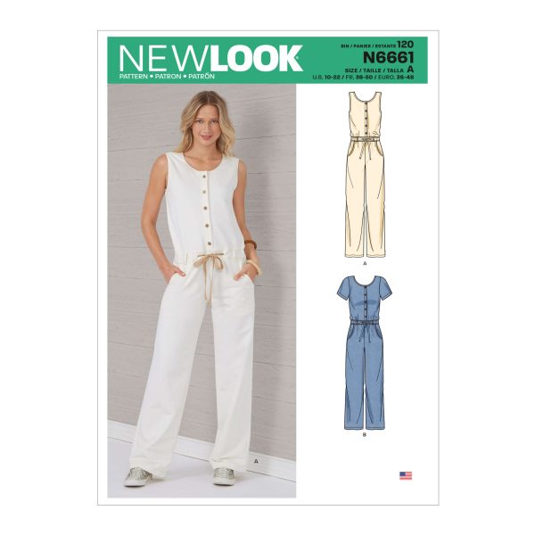 New Look Sewing Pattern N6661 Misses' Relaxed Fit Jumpsuis