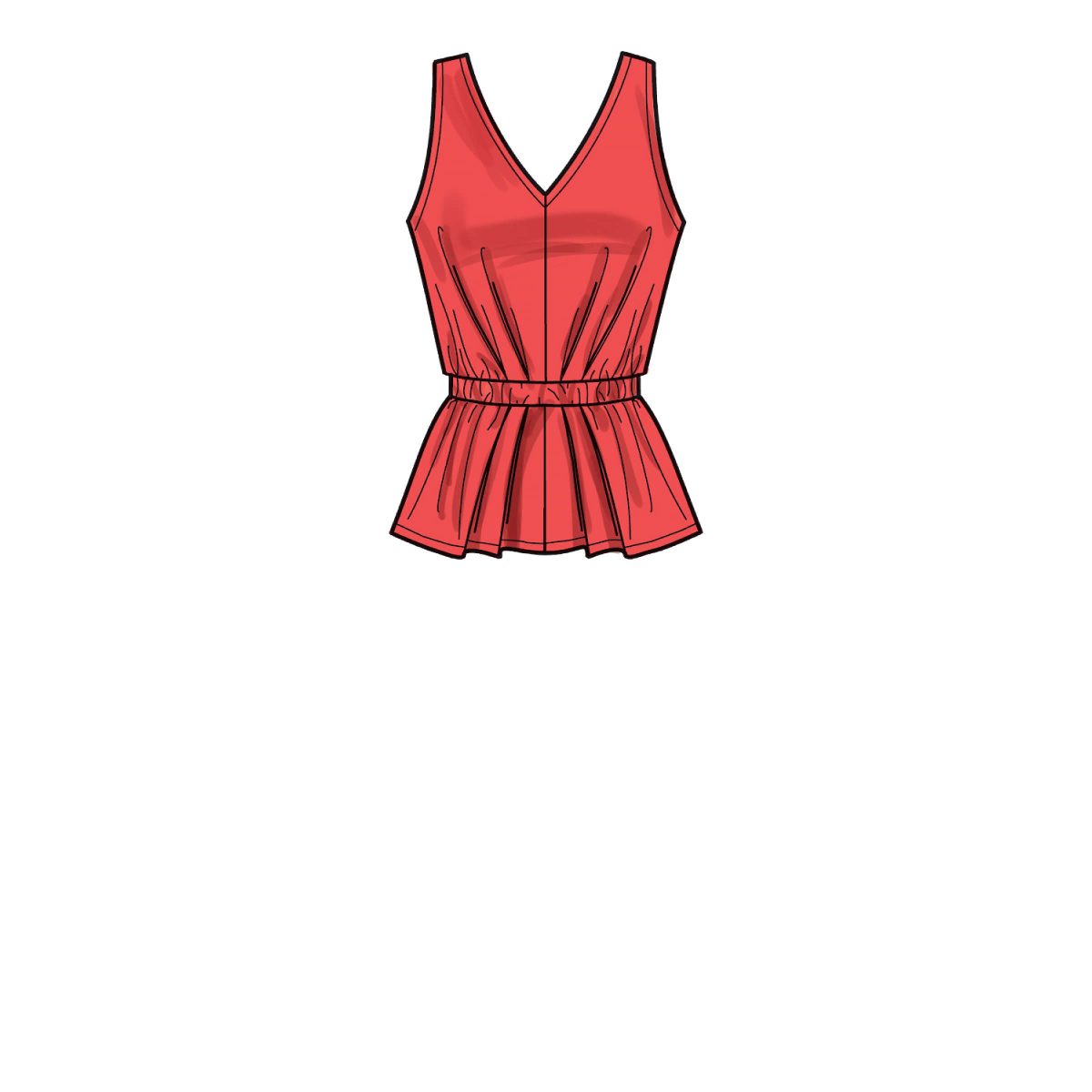 New Look Sewing Pattern N6668 Misses' Top & Skirt