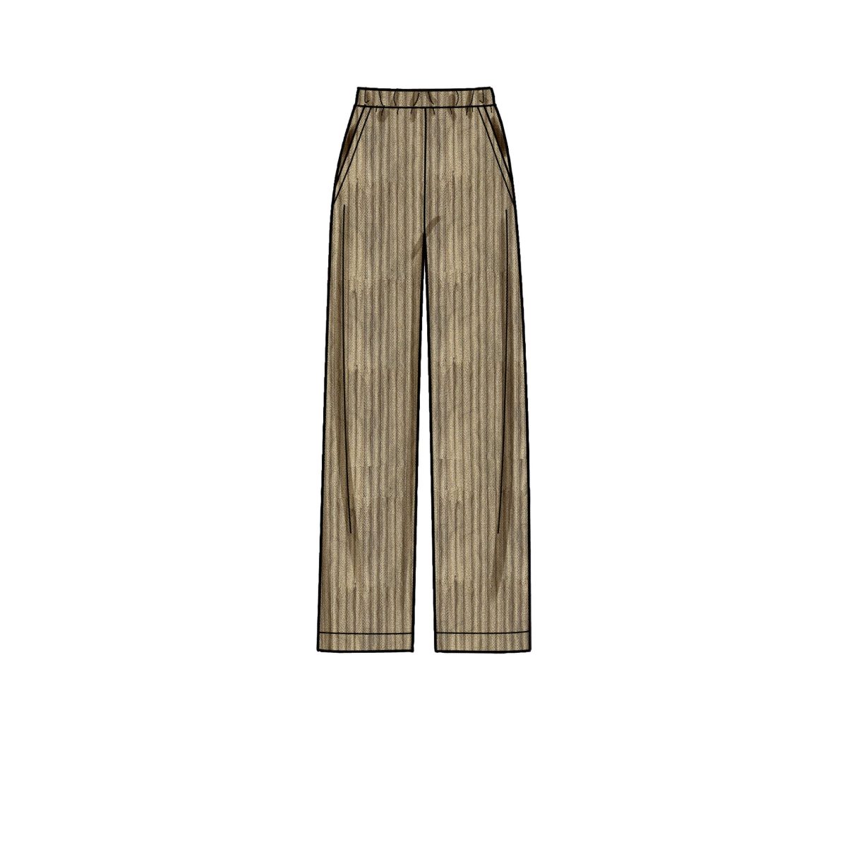 New Look Sewing Pattern N6691 Misses'Trousers straight or flared leg.