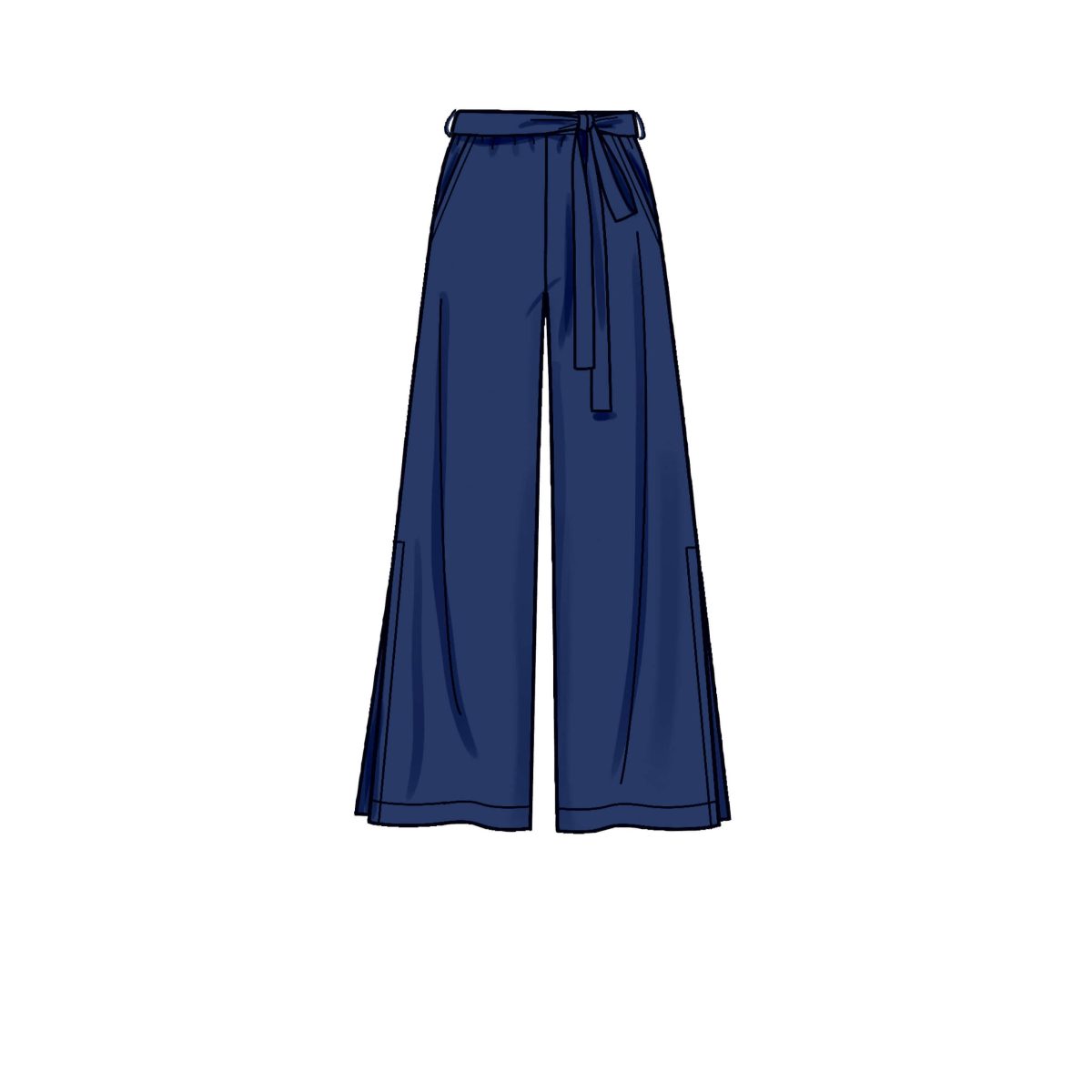 New Look Sewing Pattern N6691 Misses'Trousers straight or flared leg.