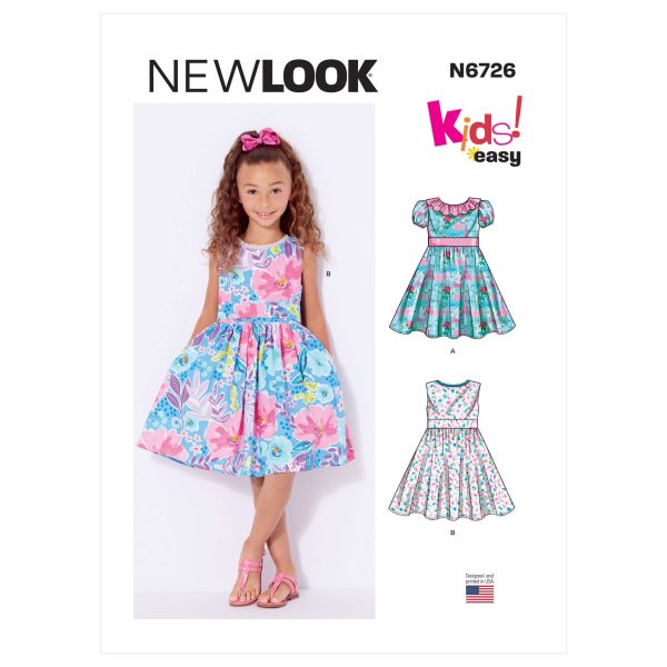 New Look Sewing Pattern N6726 Toddlers' and Children's Dresses