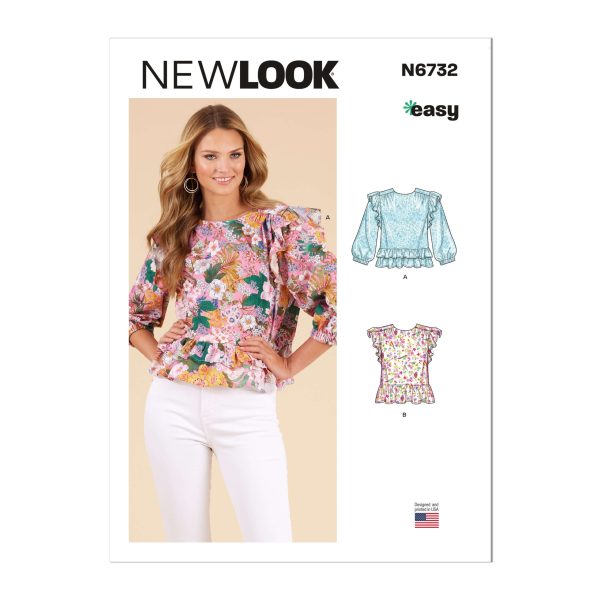 New Look Sewing Pattern N6732 Misses' Tops