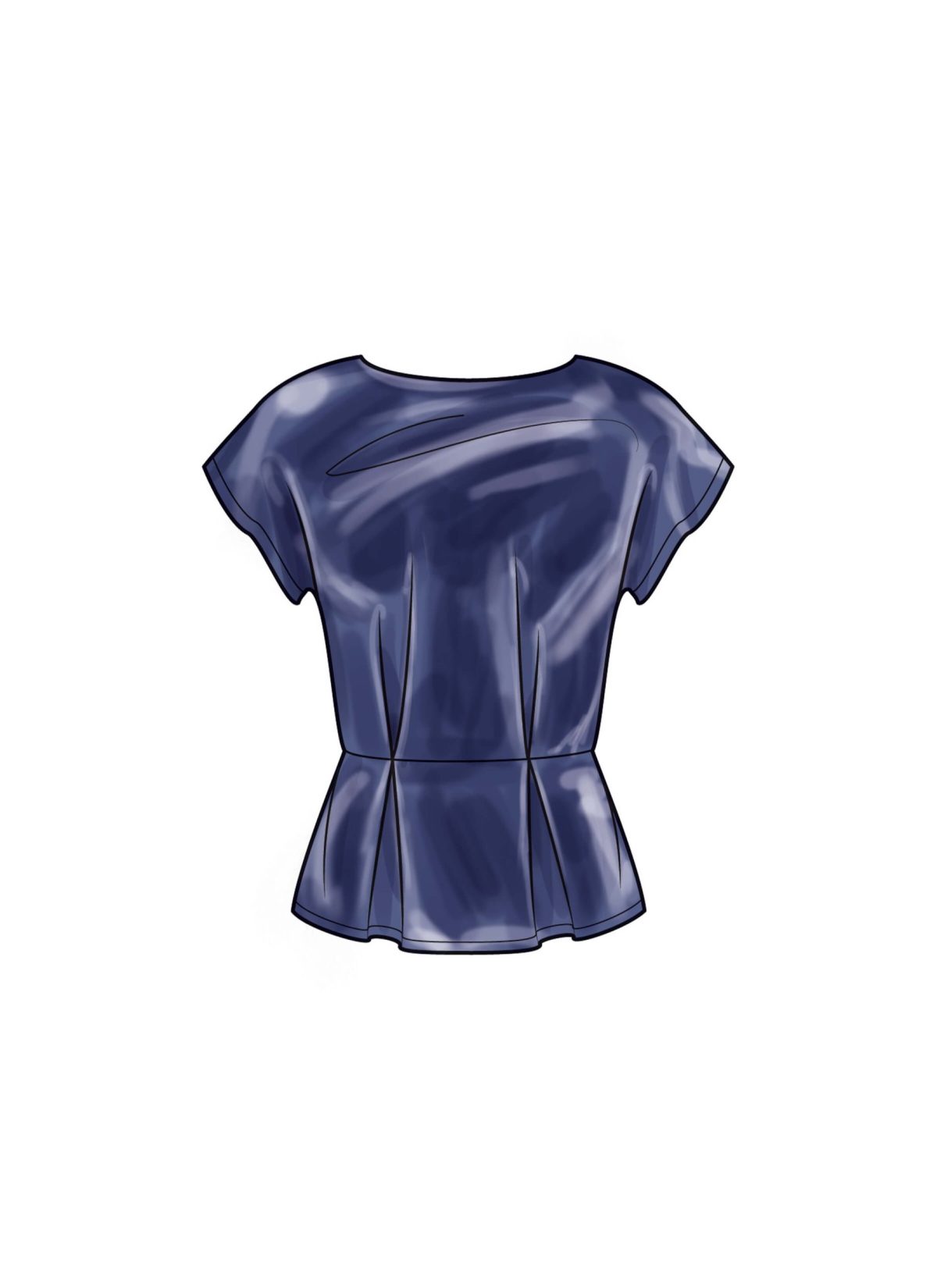 New Look Sewing Pattern N6753 Misses' Top With Sleeve Variations