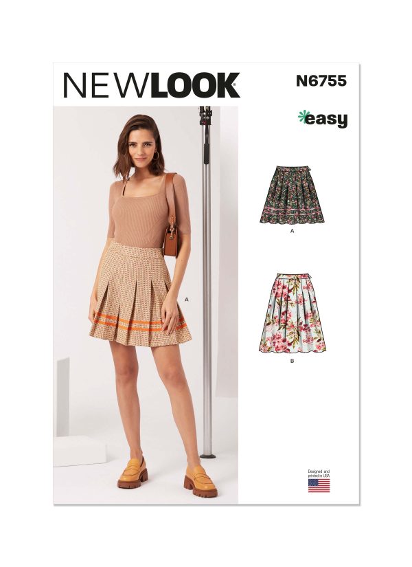 New Look Sewing Pattern N6755 Misses' Skirt In Two Lengths