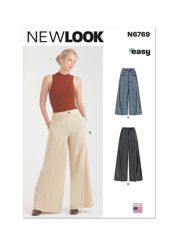 New Look Sewing Pattern N6769 Misses' and Misses' Petite Trousers