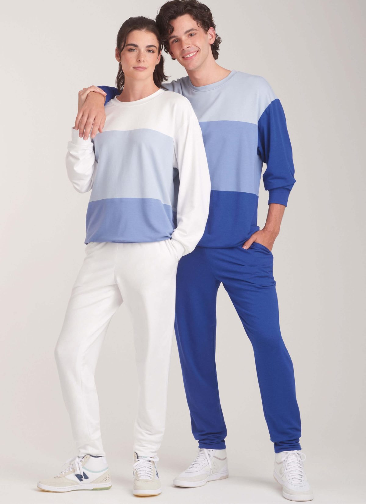New Look Sewing Pattern N6772 Unisex Knit Top and Jogger Bottoms