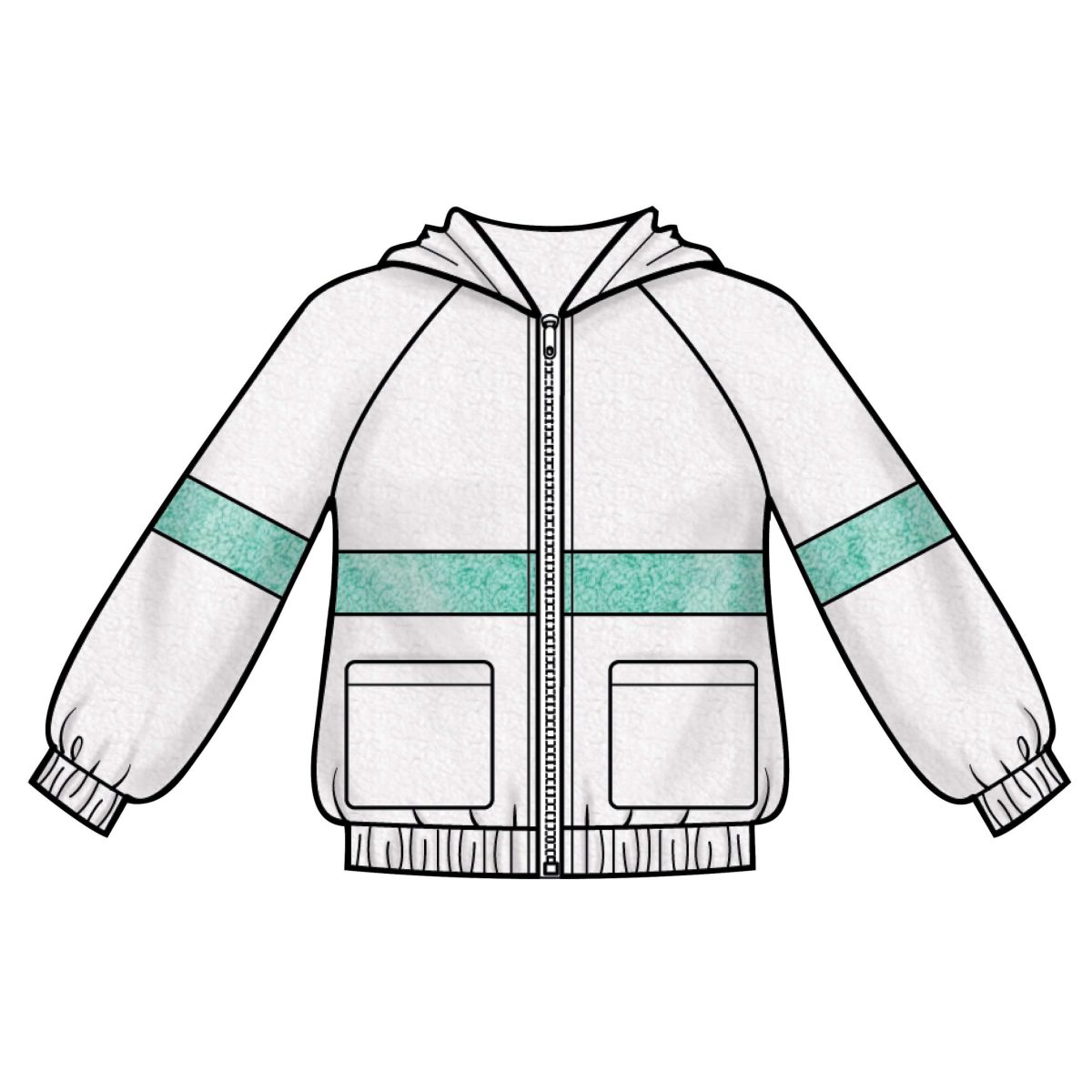 Simplicity Sewing Pattern S8999 Children's and Girls' Knit Hooded Jacket