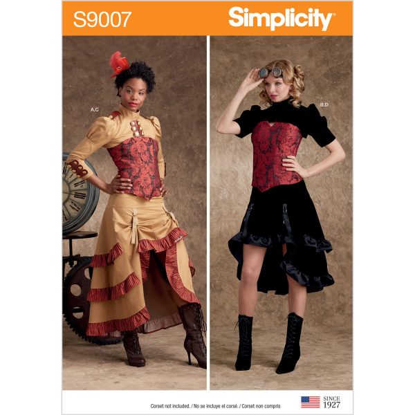 Simplicity Sewing Pattern S9007 Misses' Steampunk Costumes