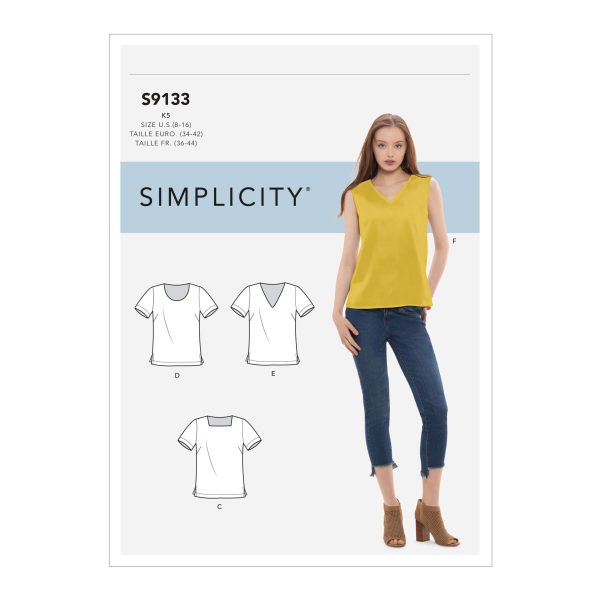 Simplicity Sewing Pattern S9133 Misses' Tops