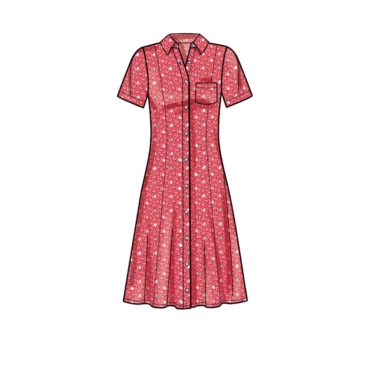 Simplicity Sewing Pattern S9260 Misses' and Women's Button Front Dresses