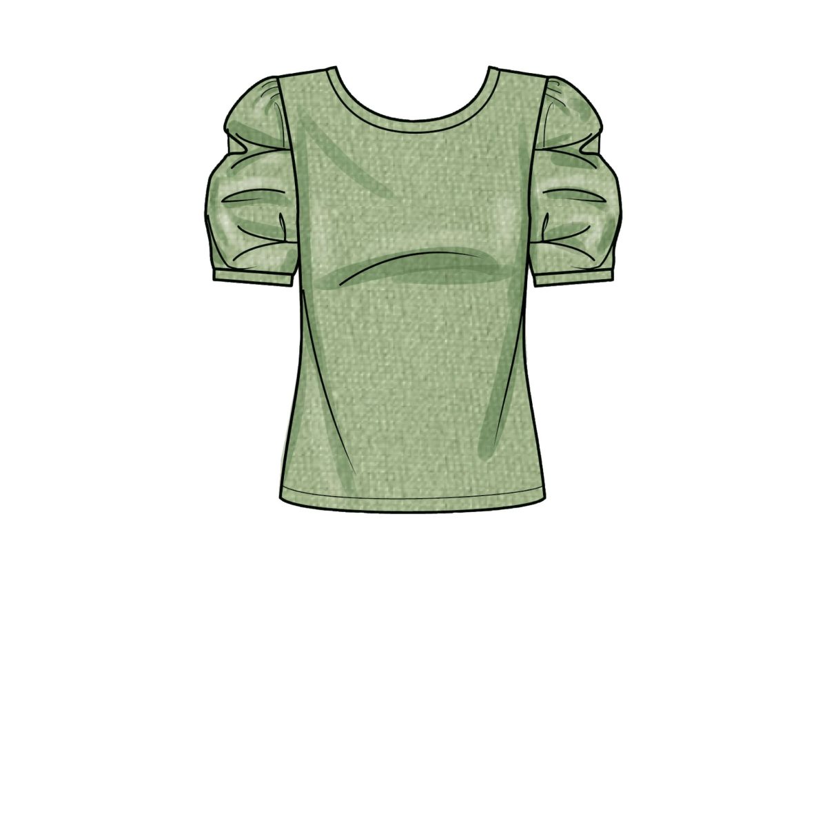 Simplicity Sewing Pattern S9273 Misses' Knit Tops With Scoop Neck and Sleeve Variations