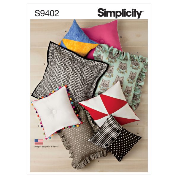 Simplicity Sewing Pattern S9402 Easy Cushions