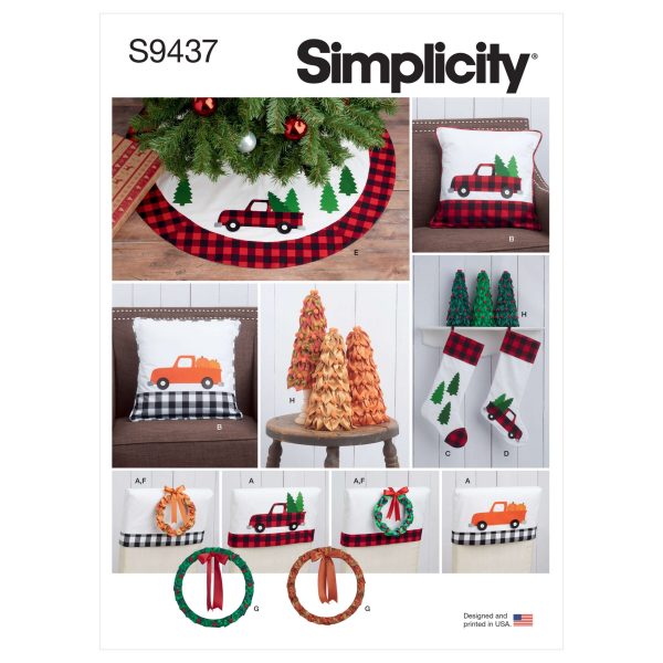 Simplicity Sewing Pattern S9437 Festive Decorating