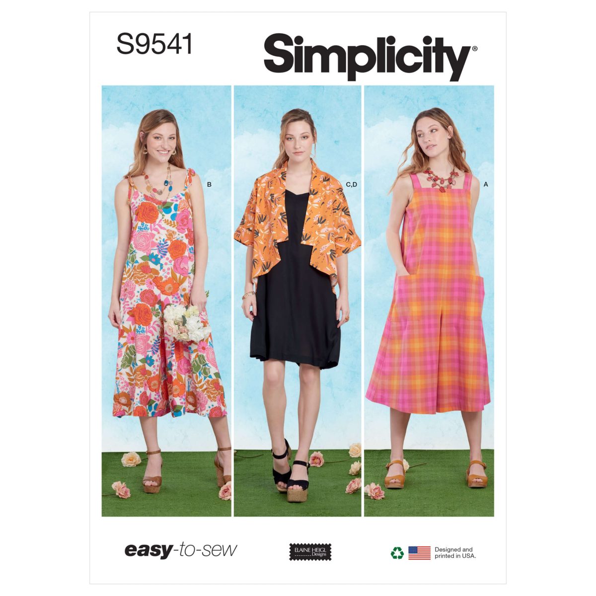 Simplicity Sewing Pattern S9541 Misses' Jumpsuits, Dress and Jacket