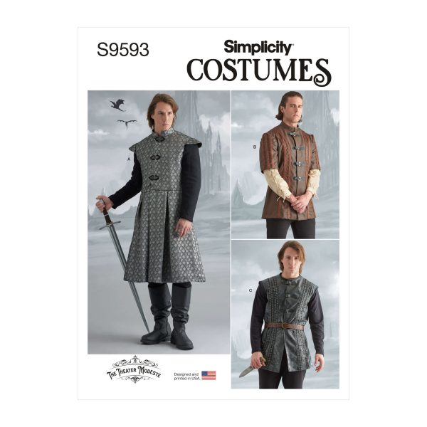 Simplicity Sewing Pattern S9593 Men's Coat, Jacket and Waistcoat