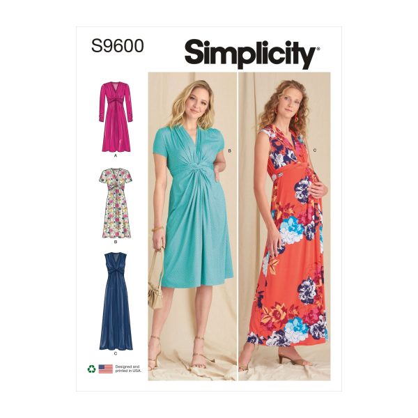 Simplicity Sewing Pattern S9600 Misses' Knit Dresses