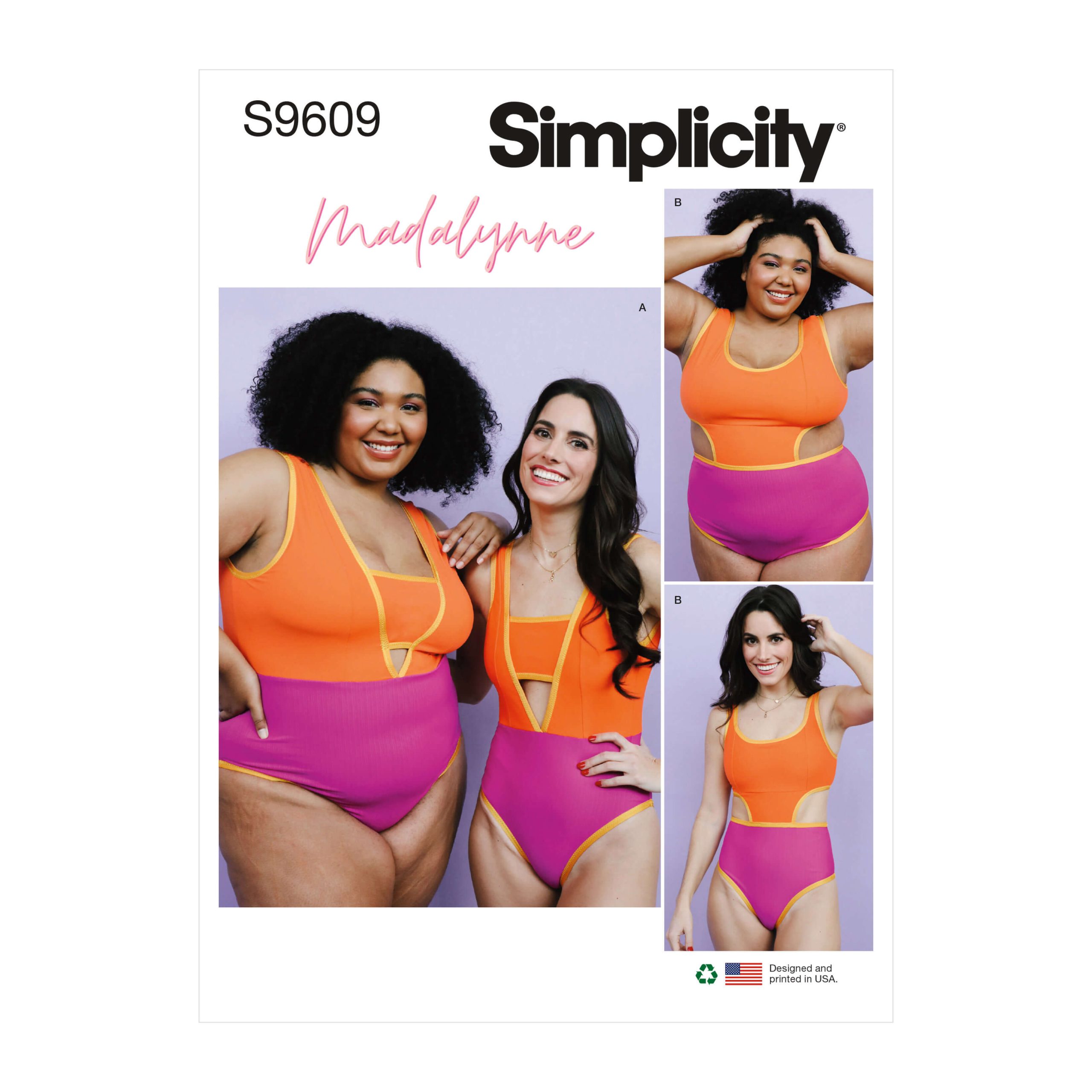 Simplicity Sewing Pattern S9609 Misses' and Women's Swimsuits by Madalynne