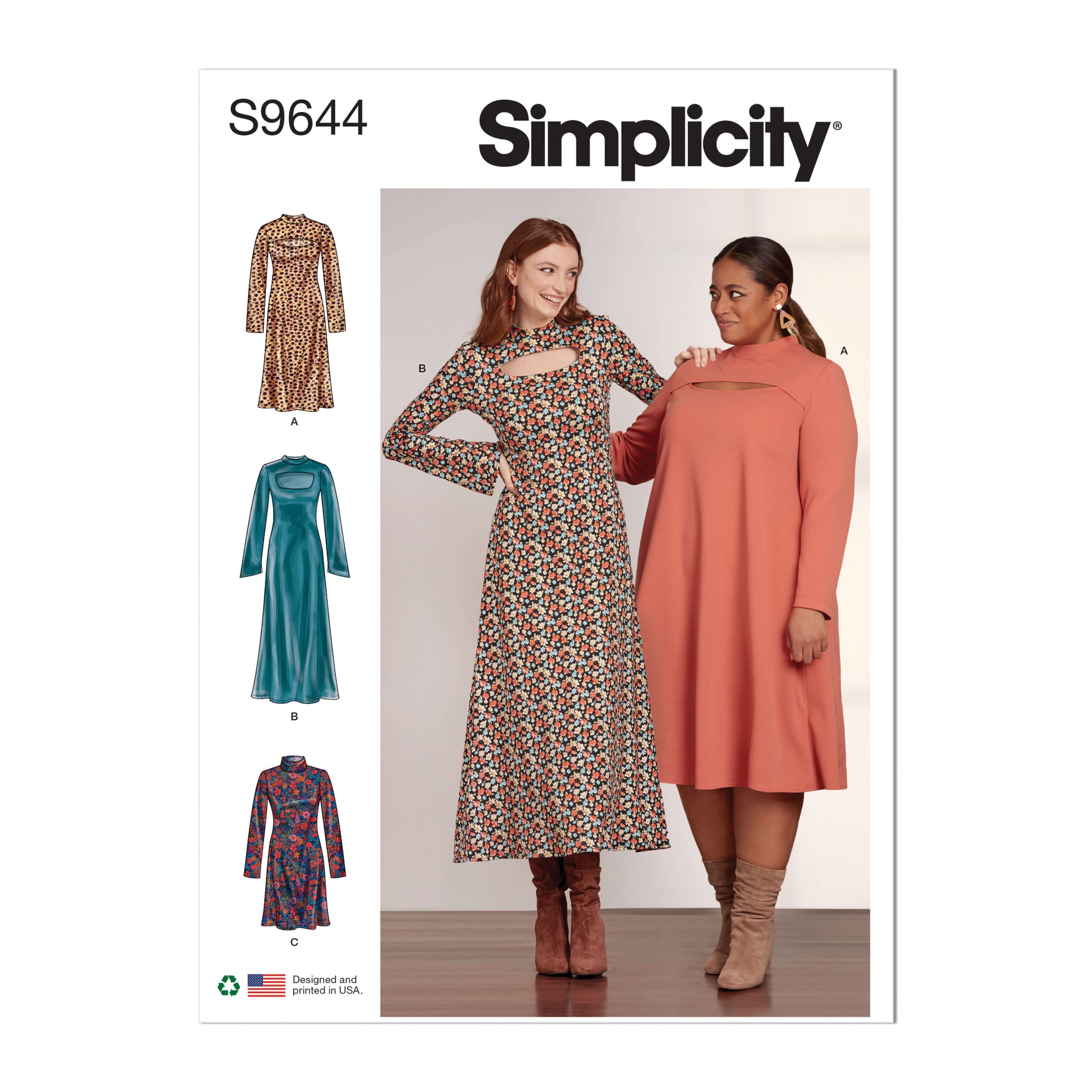 Simplicity Sewing Pattern S9644 Misses' and Women's Knit Dress