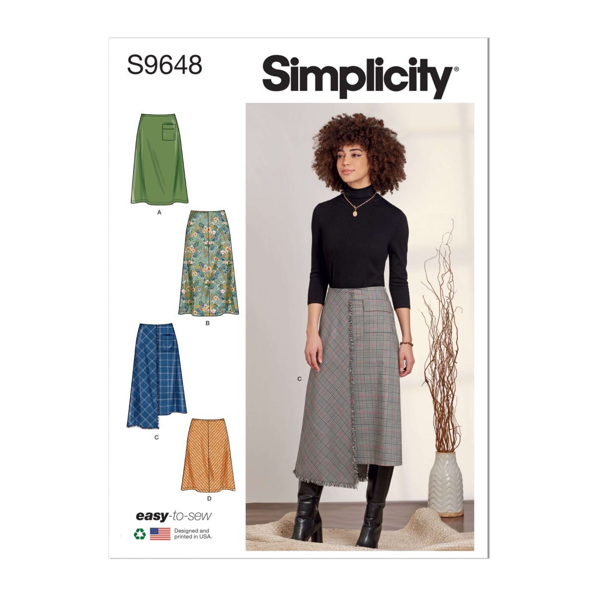 Simplicity Sewing Pattern S9648 Misses' Skirts