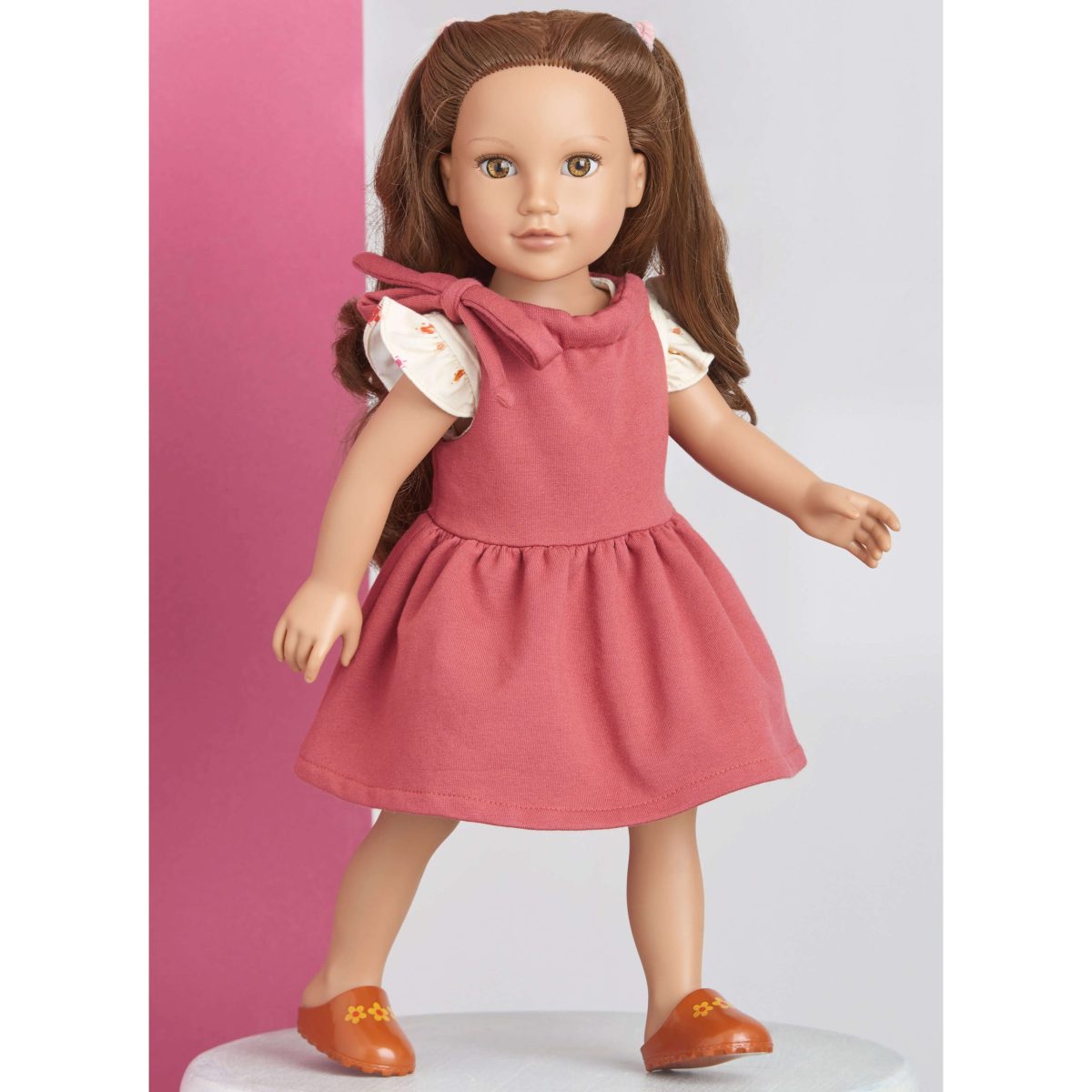 Simplicity Sewing Pattern S9661 Children's Knit Tops, Overalls, and Pinafore and Doll Clothes for 18" Doll