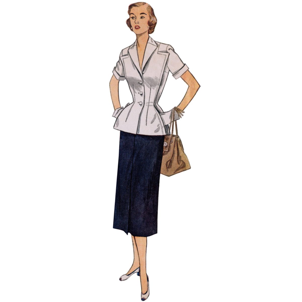 Simplicity Sewing Pattern S9675 Misses' Vintage Skirt and Jacket