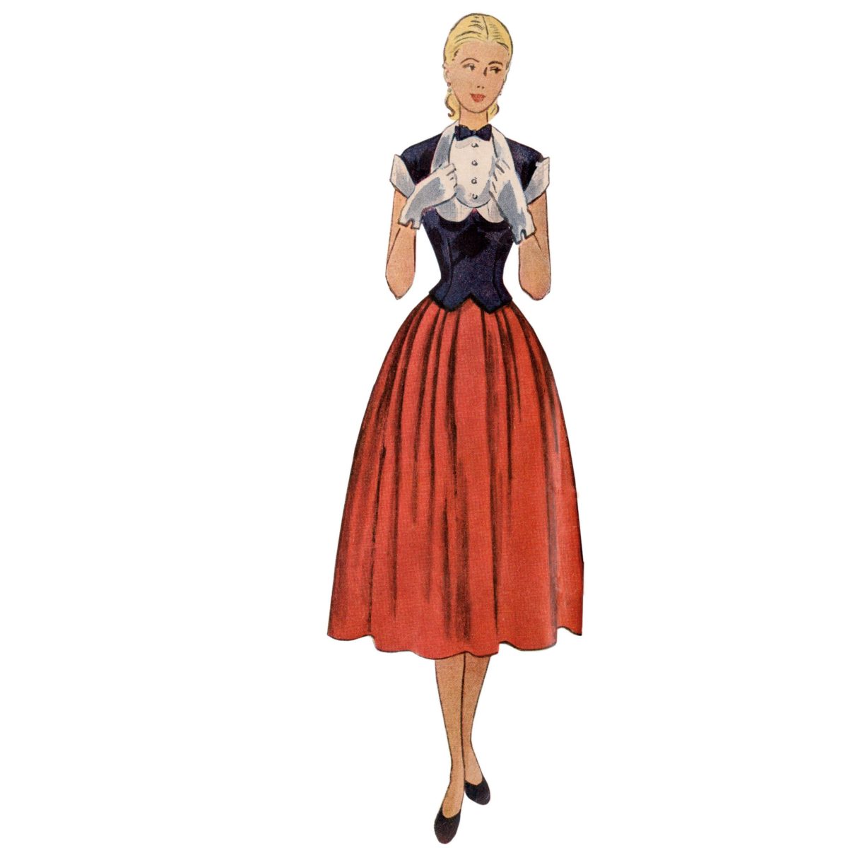 Simplicity Sewing Pattern S9676 Misses' Vintage Two-Piece Dresses