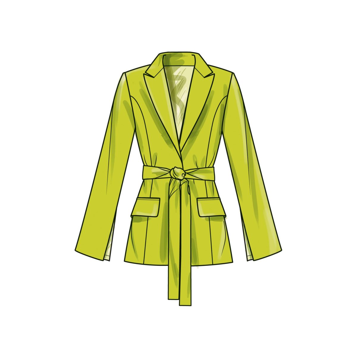 Simplicity Sewing Pattern S9688 Misses' and Women's Jacket with Tie Belt