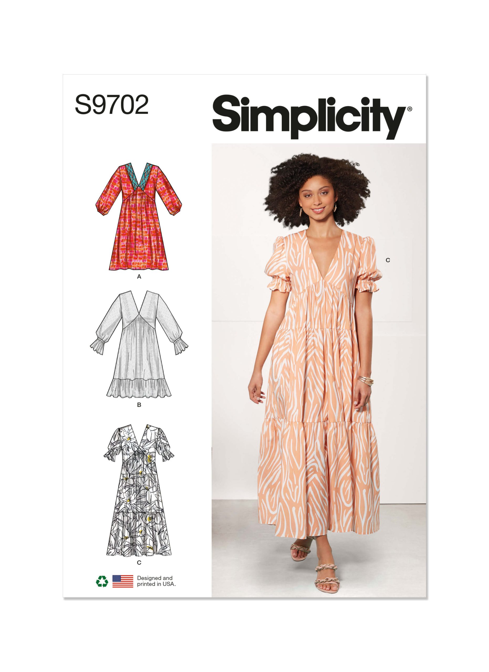 Simplicity Sewing Pattern S9793 Misses' Knit Front-Wrap Halter-Dress in Two  Lengths - Sewdirect Australia