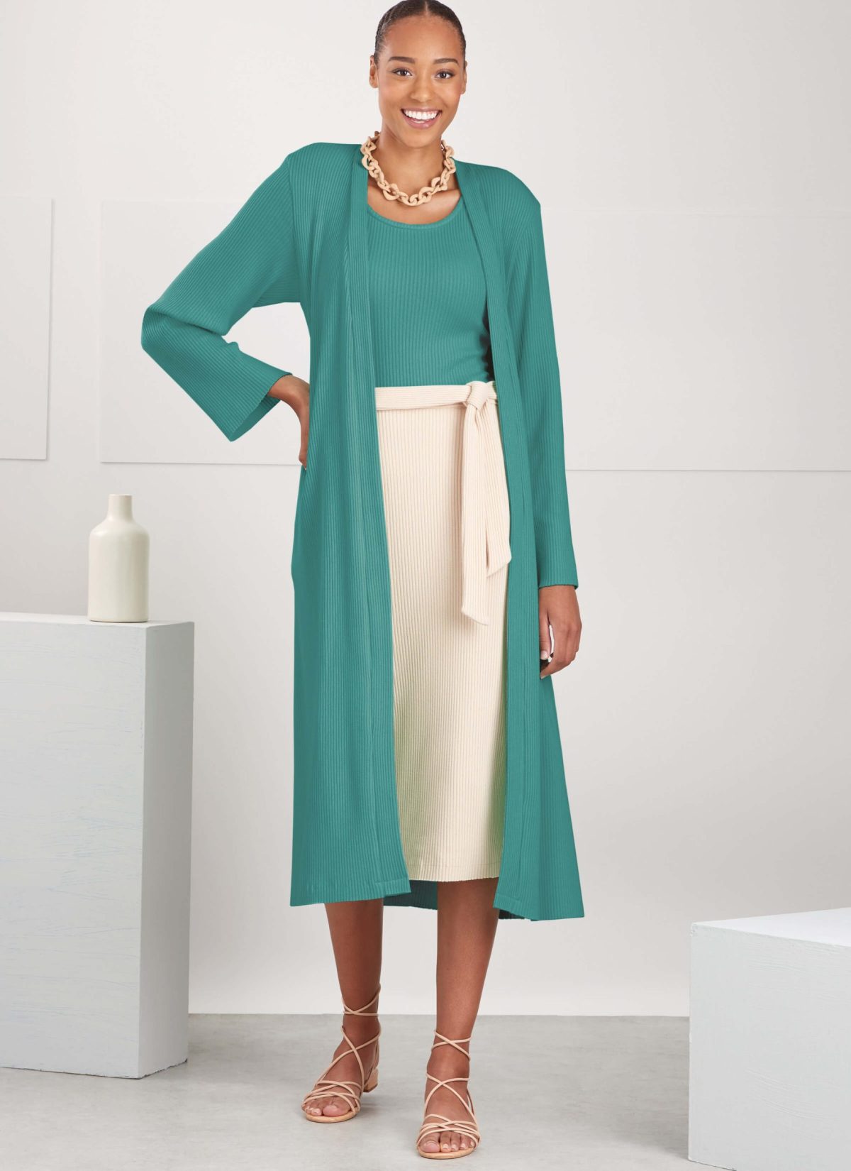 Simplicity Sewing Pattern S9716 Misses' Co-ordinate Knit Top, Cardigan and Skirt