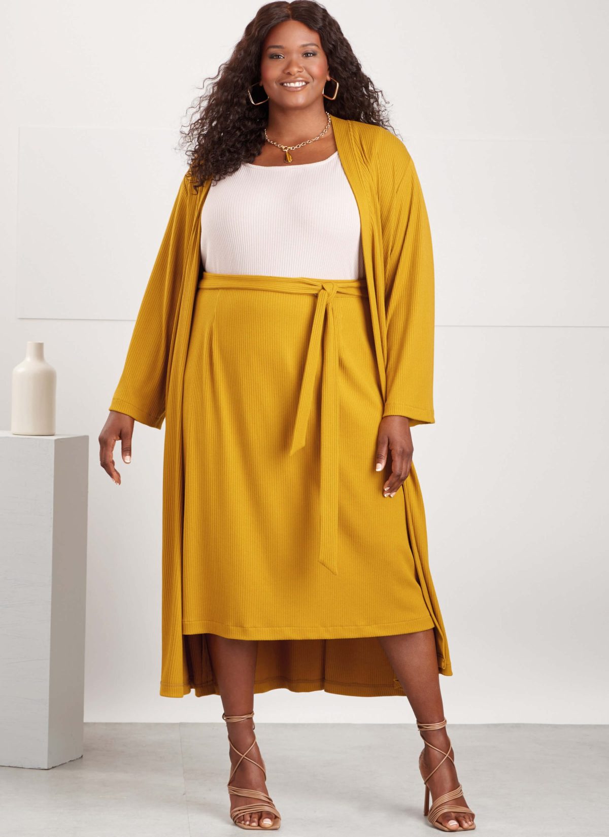 Simplicity Sewing Pattern S9717 Women's Co-ordinate Knit Top, Cardigan and Skirt