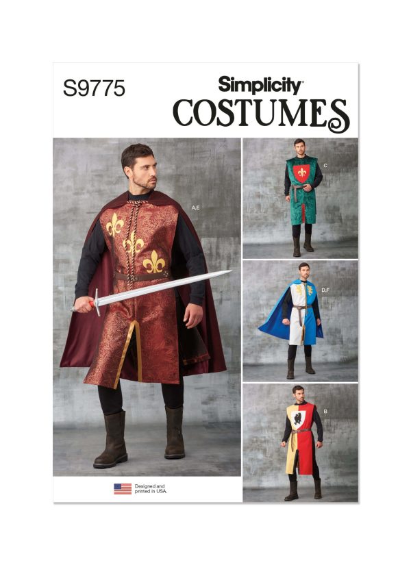 Simplicity Sewing Pattern S9775 Unisex Tabards, Capes and Heraldic Shields