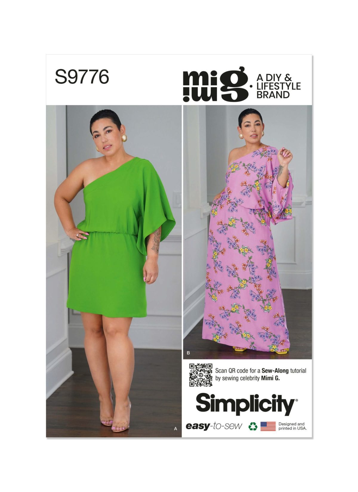 Simplicity Sewing Pattern S9776 Misses' Caftan In Two Lengths by Mimi G Style