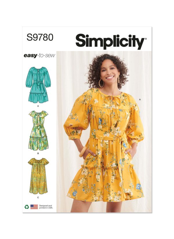 Simplicity Sewing Pattern S9780 Misses' Dresses